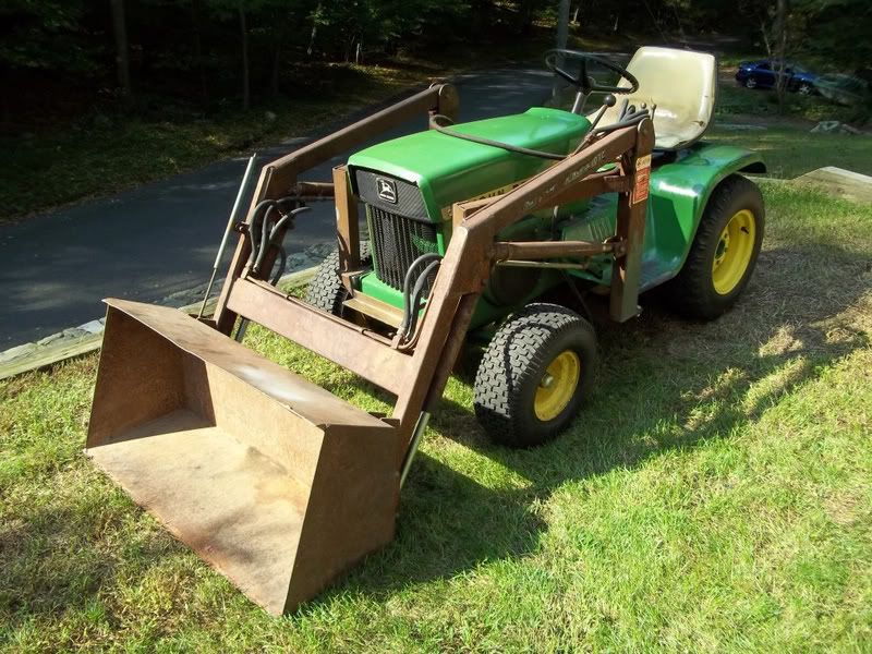 My 1969 112 with Johnson 10TC Loader Garden Tractor Forums